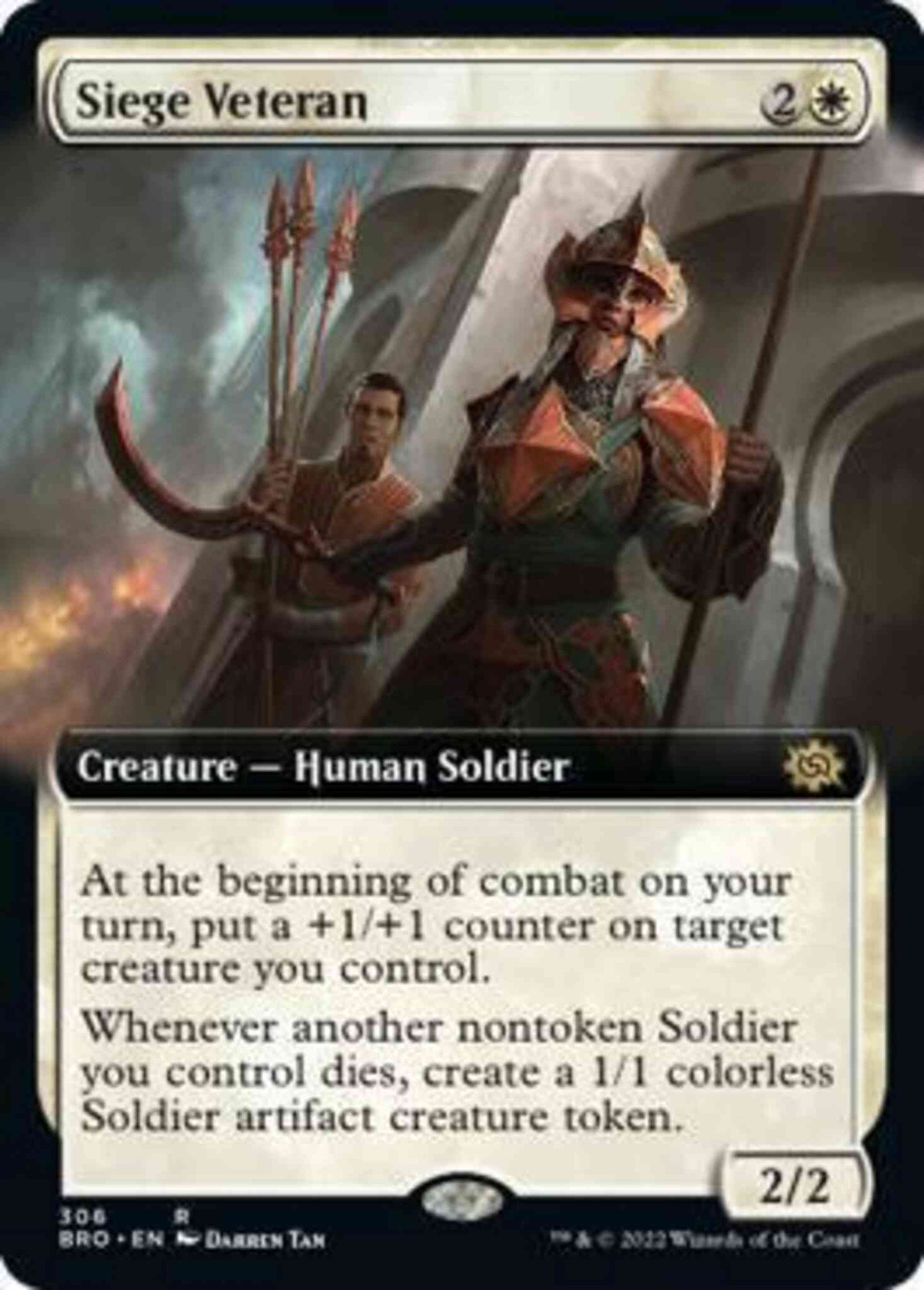 Siege Veteran [306] [Extended Art] [The Brothers' War] [Non-Foil]