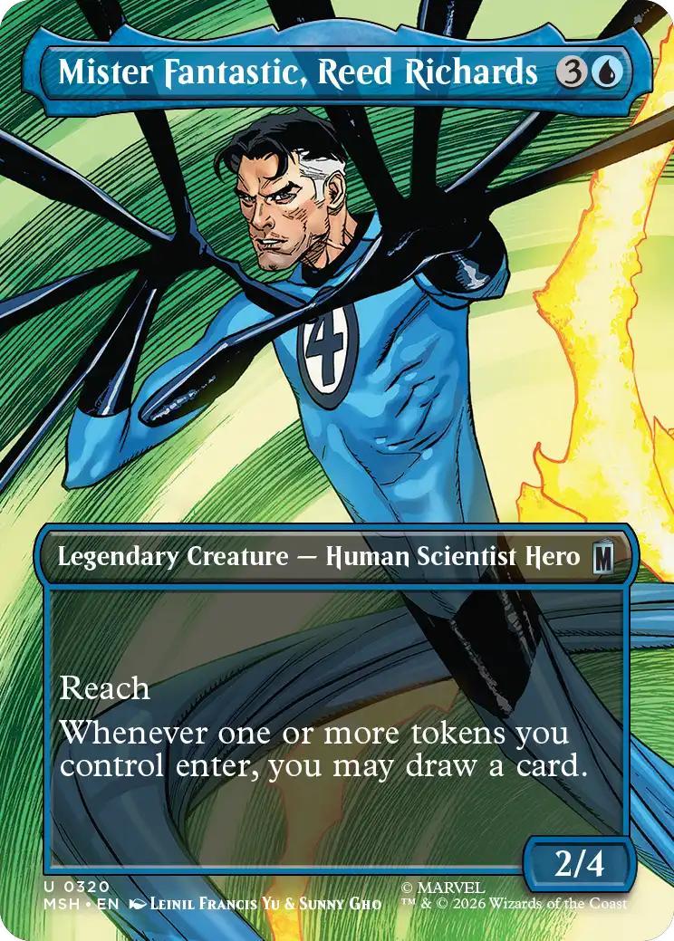 Mister Fantastic, Reed Richards [320] [Borderless] [Scene] [Marvel Super Heroes] [Non-Foil]