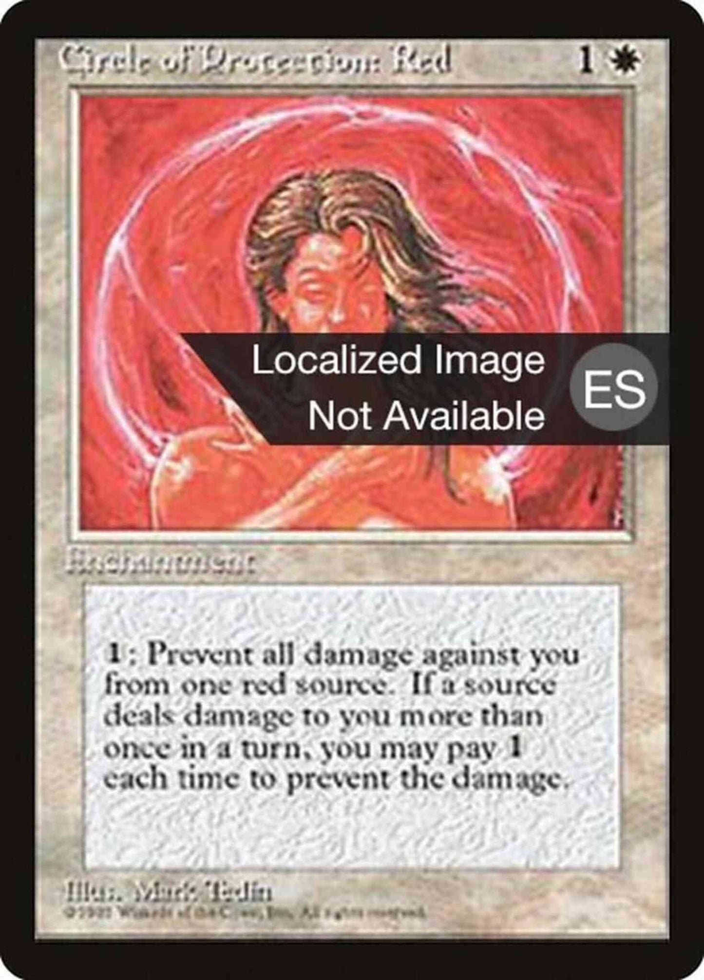 Circle of Protection: Red - Chinese [17] [Fourth Edition Black Border: Chinese] [Non-Foil]