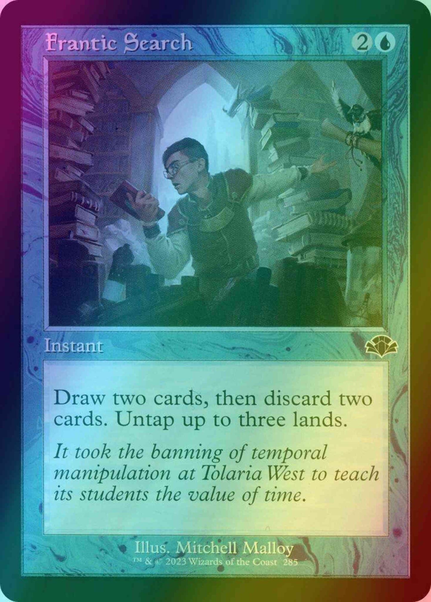 Frantic Search [285] [Retro Frame] [Dominaria Remastered] [Foil]