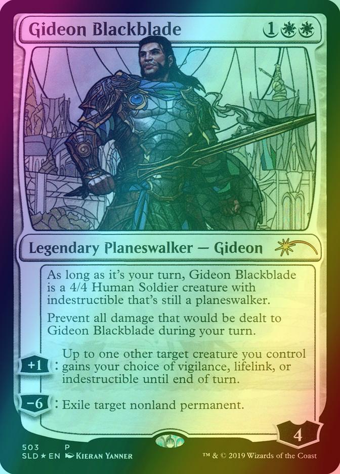 Gideon Blackblade [0503] [Stained Glass] [Secret Lair Drop] [Foil]