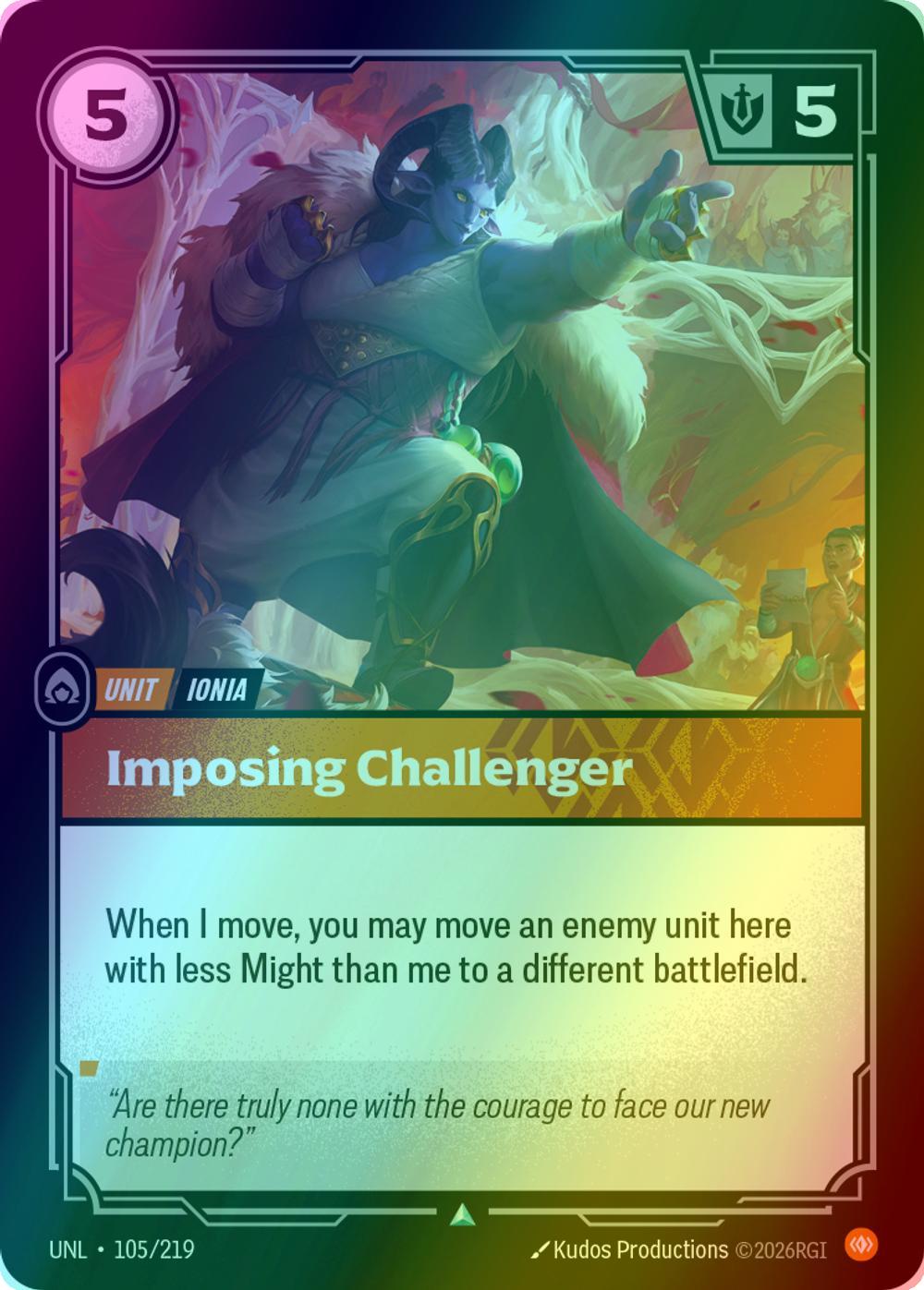 Imposing Challenger - 105/219 [Unleashed] [Foil]