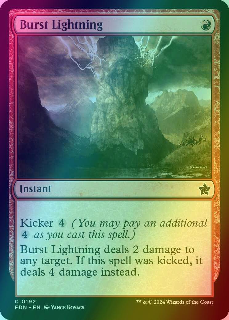 Burst Lightning [192] [Foundations] [Foil]