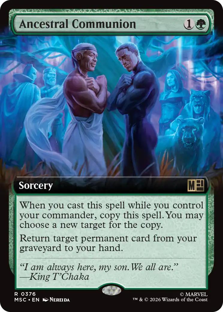 Ancestral Communion [376] [Extended Art] [Marvel Super Heroes: Commander] [Non-Foil]