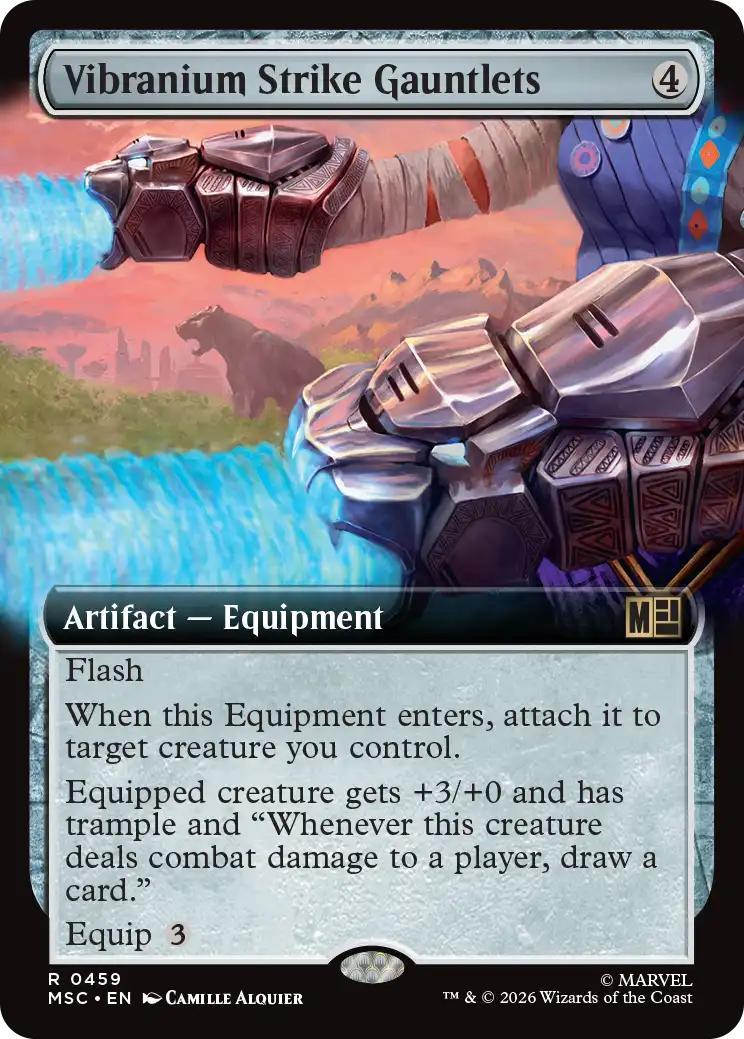 Vibranium Strike Gauntlets [459] [Extended Art] [Marvel Super Heroes: Commander] [Non-Foil]