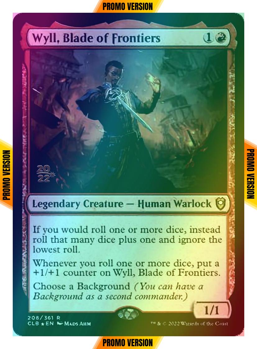 Wyll, Blade of Frontiers [208s] [Prerelease] [Commander Legends: Battle for Baldur's Gate: Promos] [Foil]