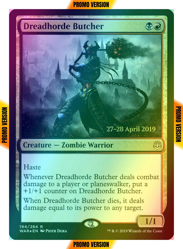 Dreadhorde Butcher [194s] [War of the Spark Promos] [Foil]