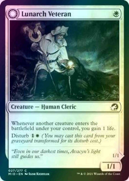 Lunarch Veteran // Luminous Phantom [27] [Innistrad: Midnight Hunt] [Foil]