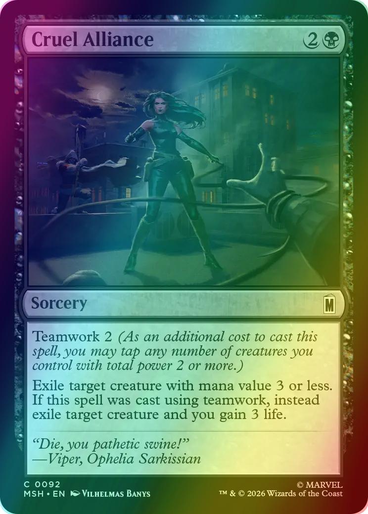Cruel Alliance [92] [Marvel Super Heroes] [Foil]