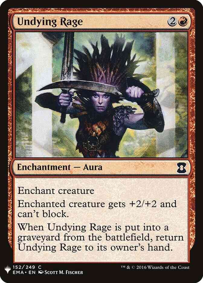 Undying Rage [EMA-152] [The List] [Non-Foil]