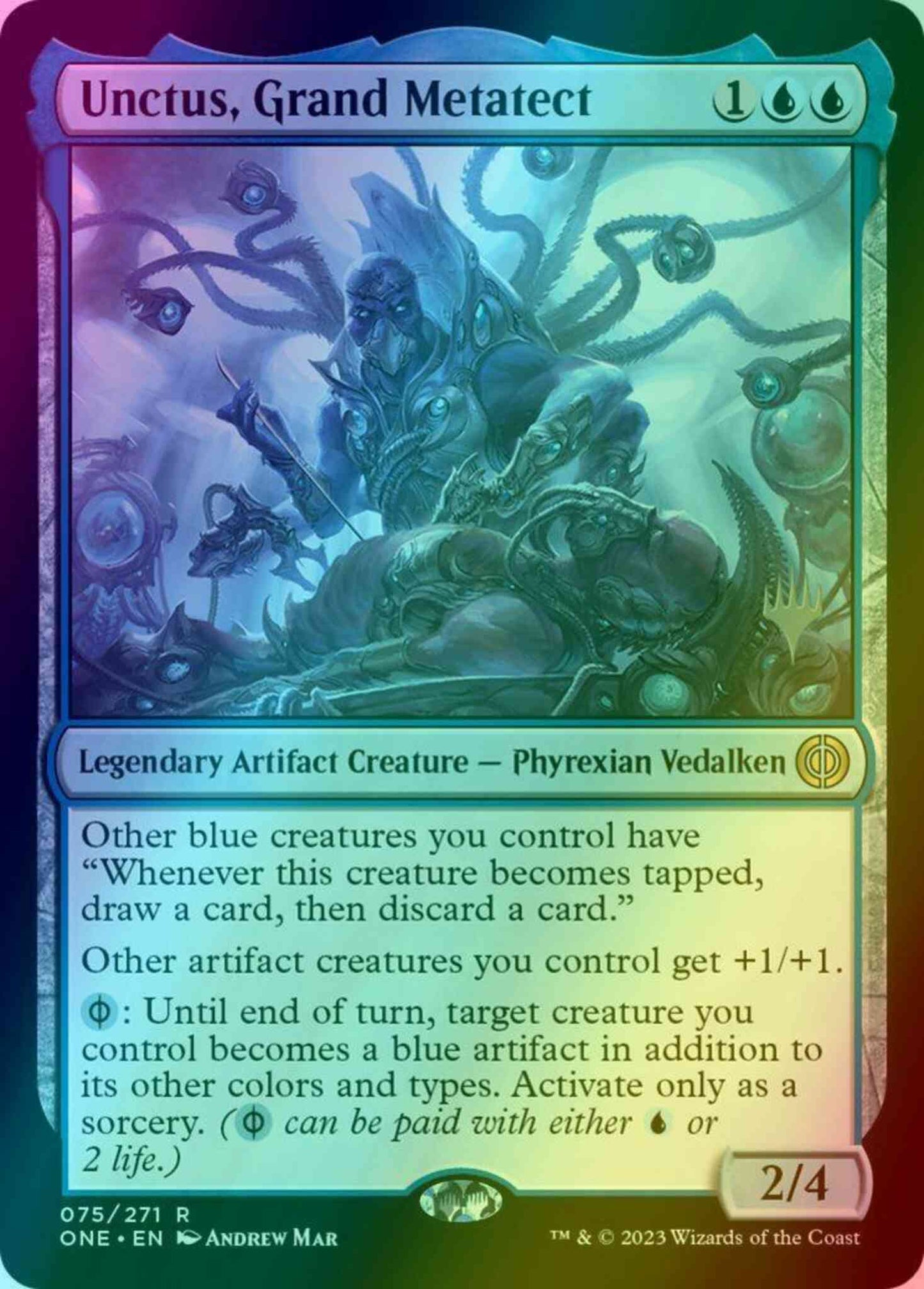 Unctus, Grand Metatect [75p] [Promo Pack] [Phyrexia: All Will Be One: Promos] [Foil]