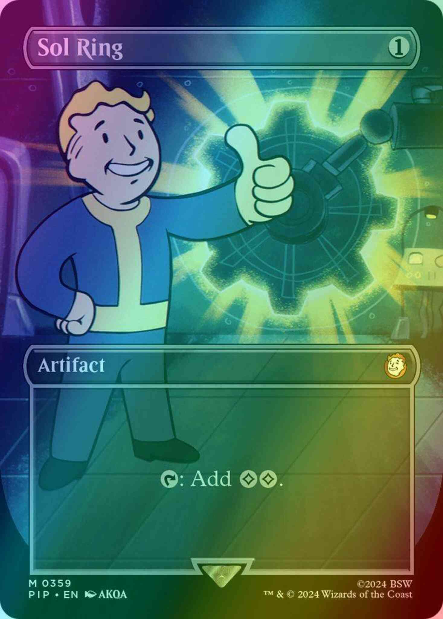 Sol Ring [359] [Borderless] [Fallout] [Foil] – Face to Face