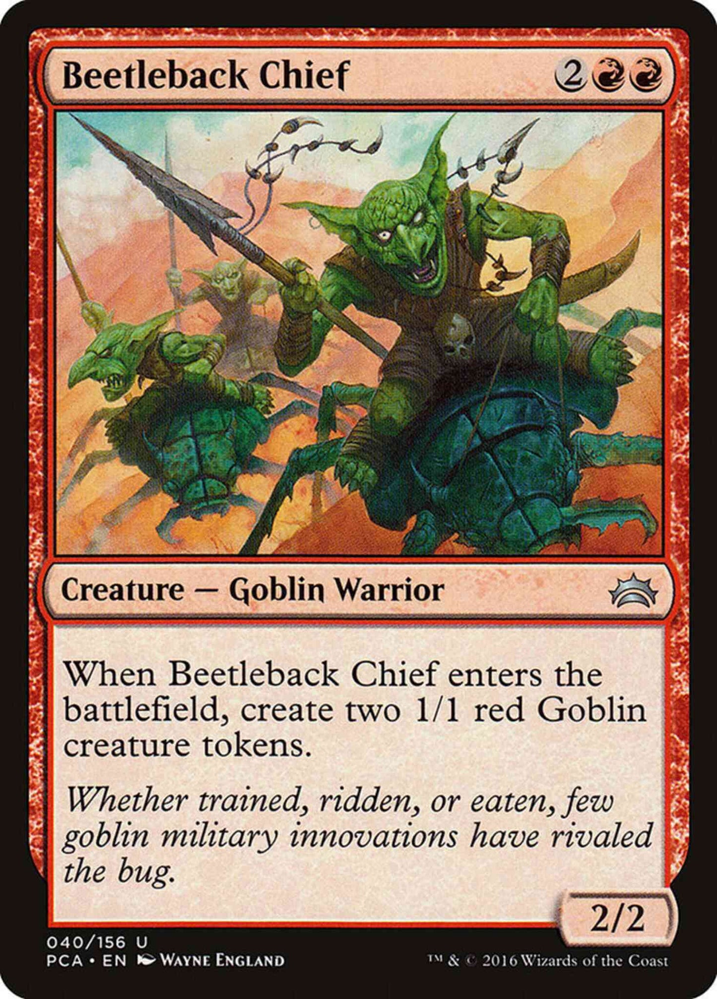 Beetleback Chief [40] [Planechase Anthology] [Non-Foil]