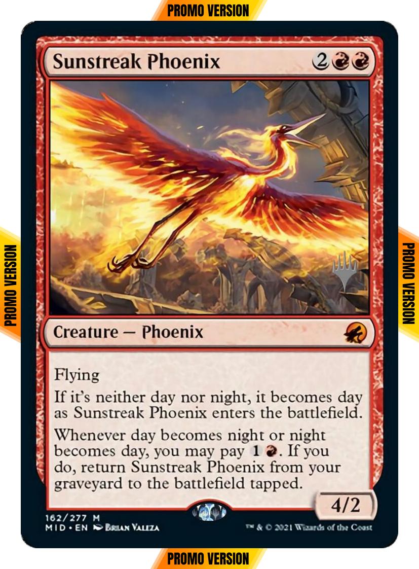 Sunstreak Phoenix [Promo Pack] [162p] [Innistrad: Midnight Hunt Promos] [Non-Foil]