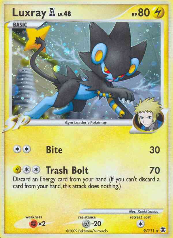 Luxray GL - 9/111 - Rare Holo [pl2-9] [Reverse Holo]