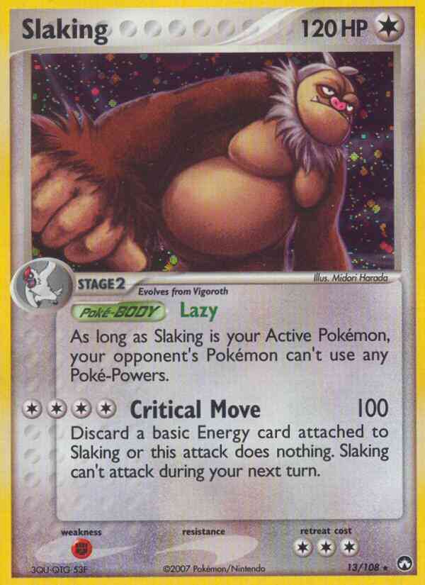 Slaking - 13/108 - Rare Holo [ex16-13] [Holo]