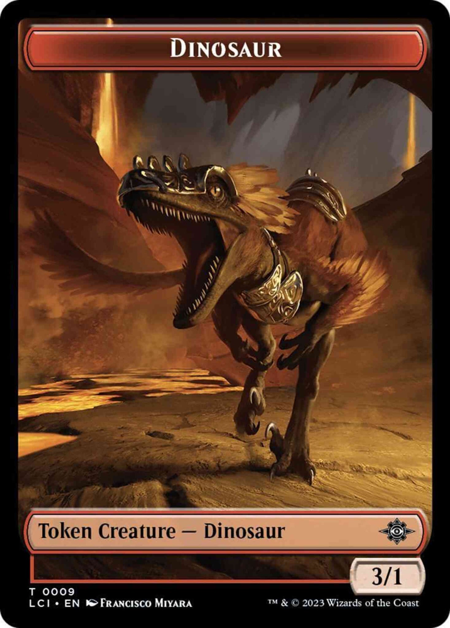 Dinosaur Token [09] [The Lost Caverns of Ixalan: Tokens] [Non-Foil]