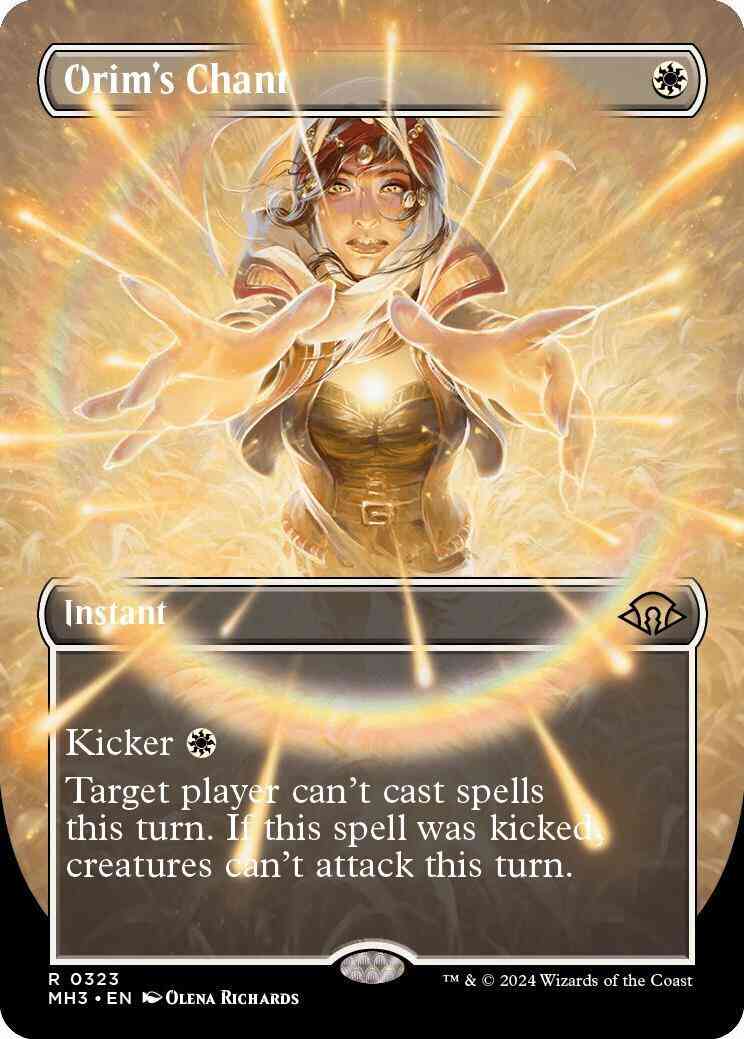 Orim's Chant [323] [Borderless] [Frame Break] [Modern Horizons 3] [Non-Foil]