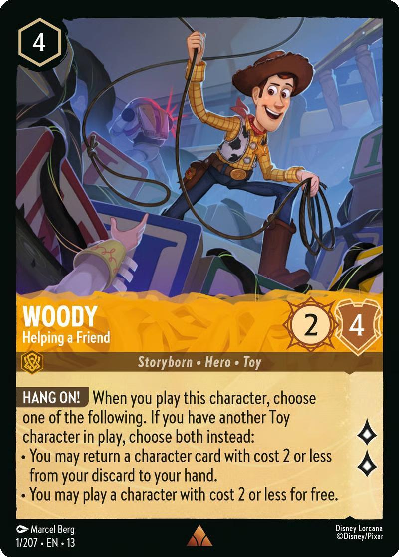 Woody - Helping a Friend - 1/204 [Attack of the Vine!] [Non-Foil]