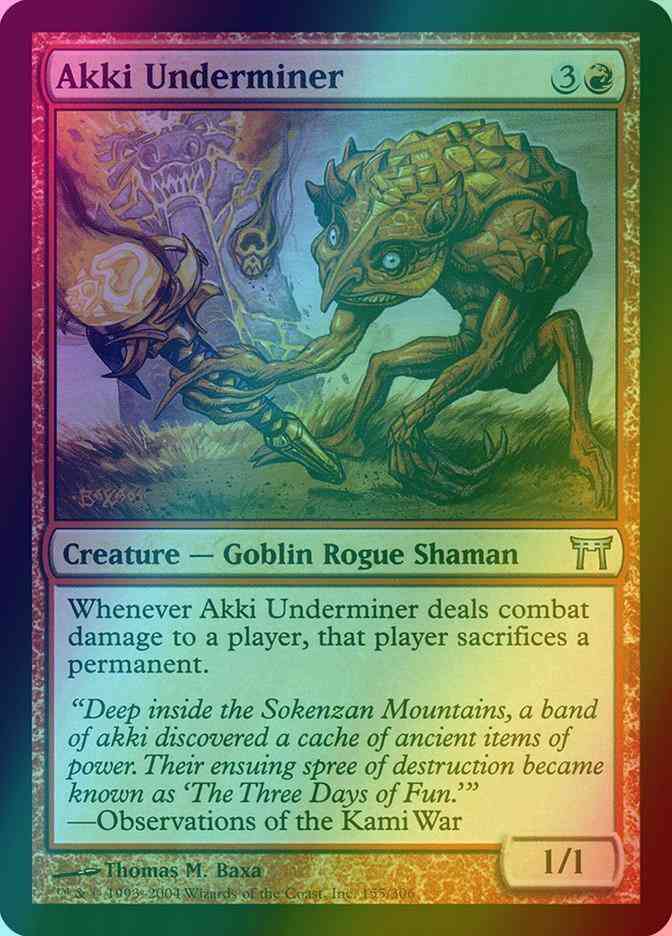 Akki Underminer [155] [Champions of Kamigawa] [Foil]