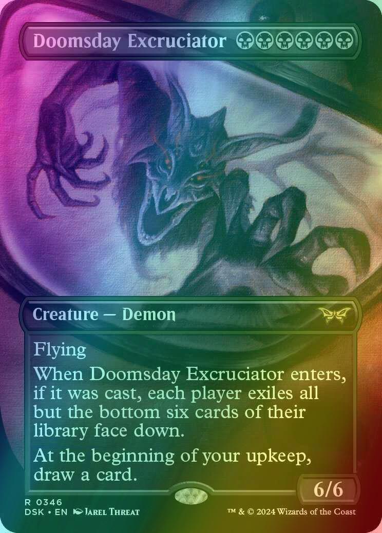 Doomsday Excruciator [346] [Borderless] [Duskmourn: House of Horror] [Foil]