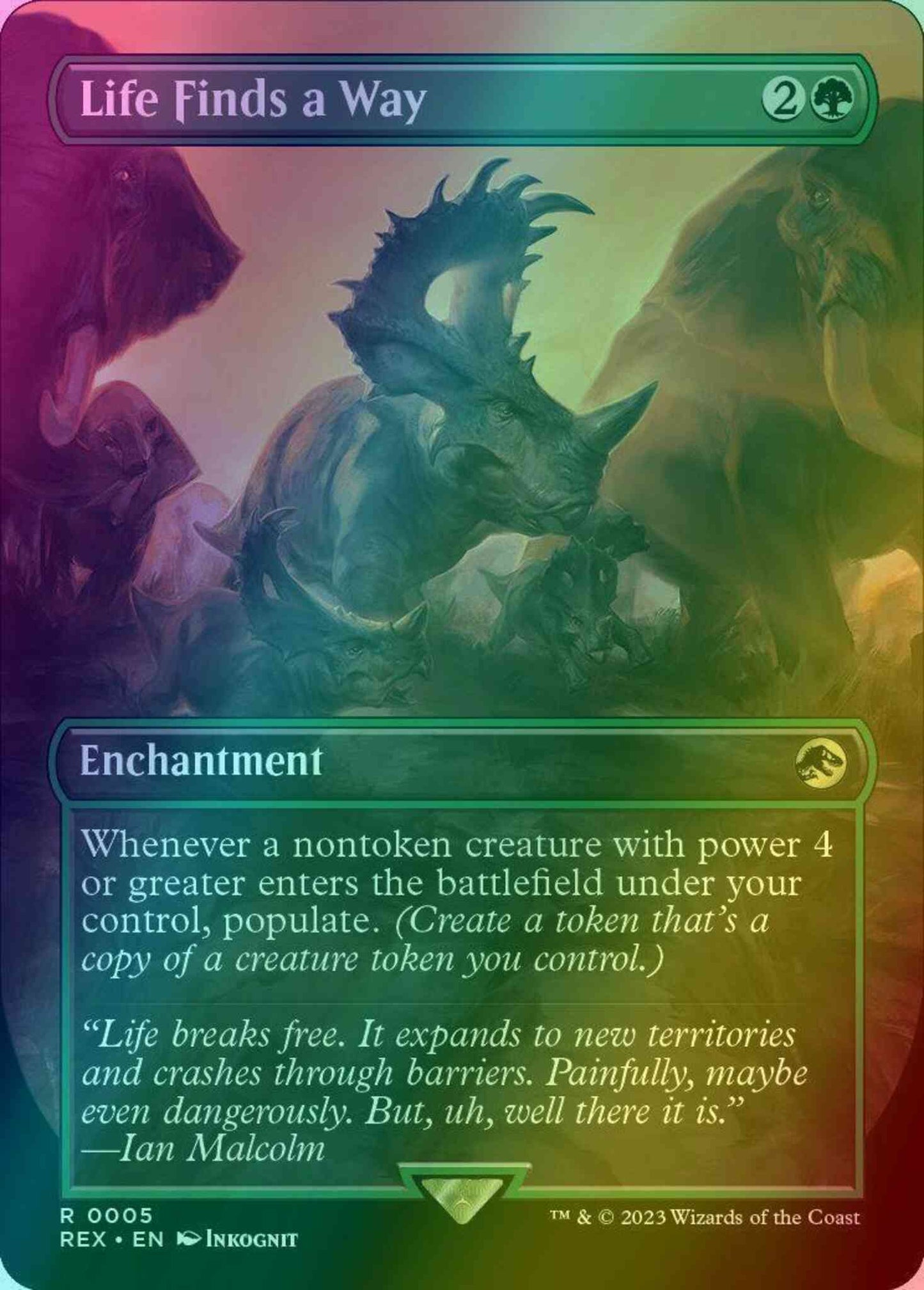 Life Finds a Way [5] [Borderless] [Universes Beyond: Jurassic World Collection] [Foil]