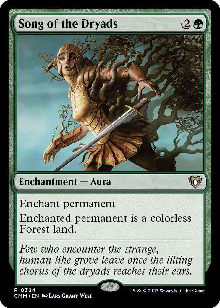 Song of the Dryads [324] [Commander Masters] [Non-Foil]
