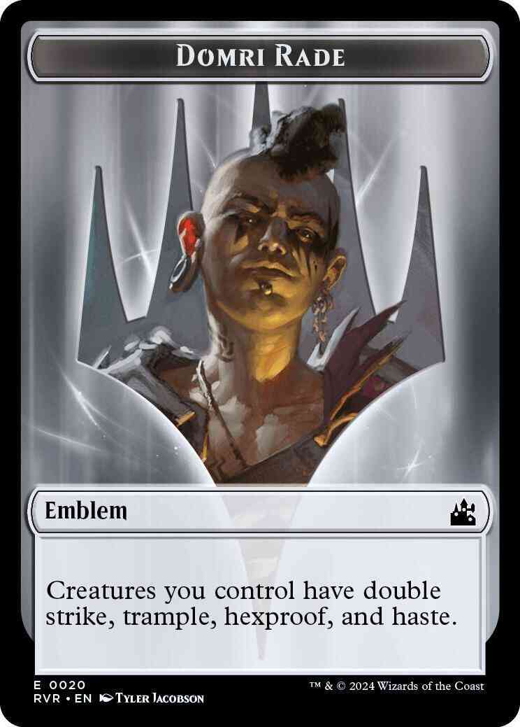 Domri Rade Emblem [20] [Ravnica Remastered: Tokens] [Non-Foil]