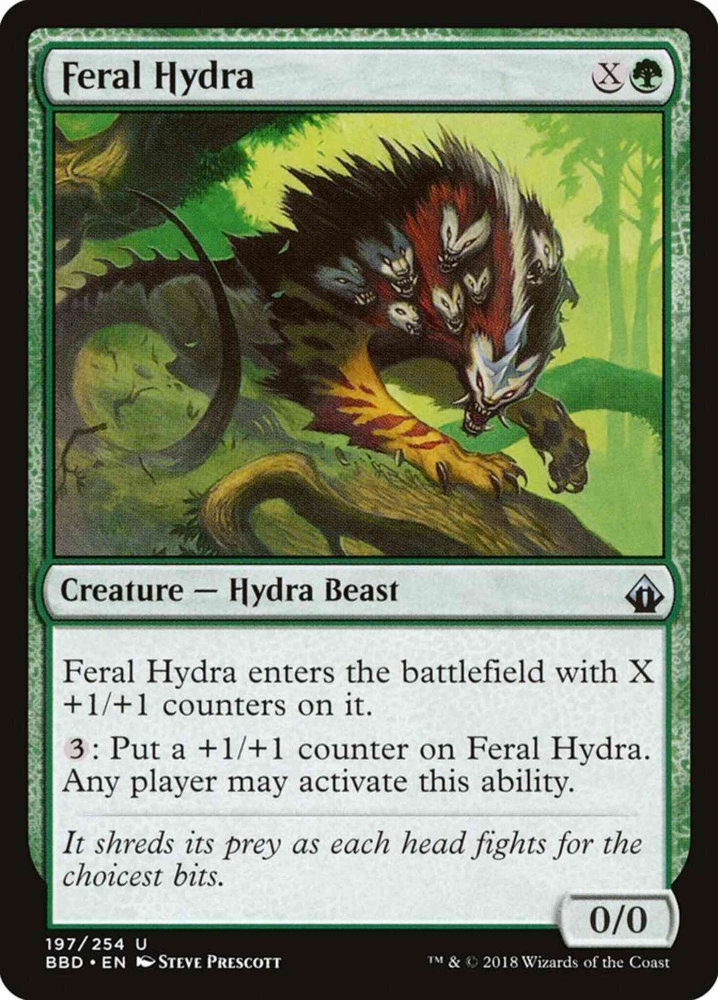 Feral Hydra [197] [Battlebond] [Non-Foil]