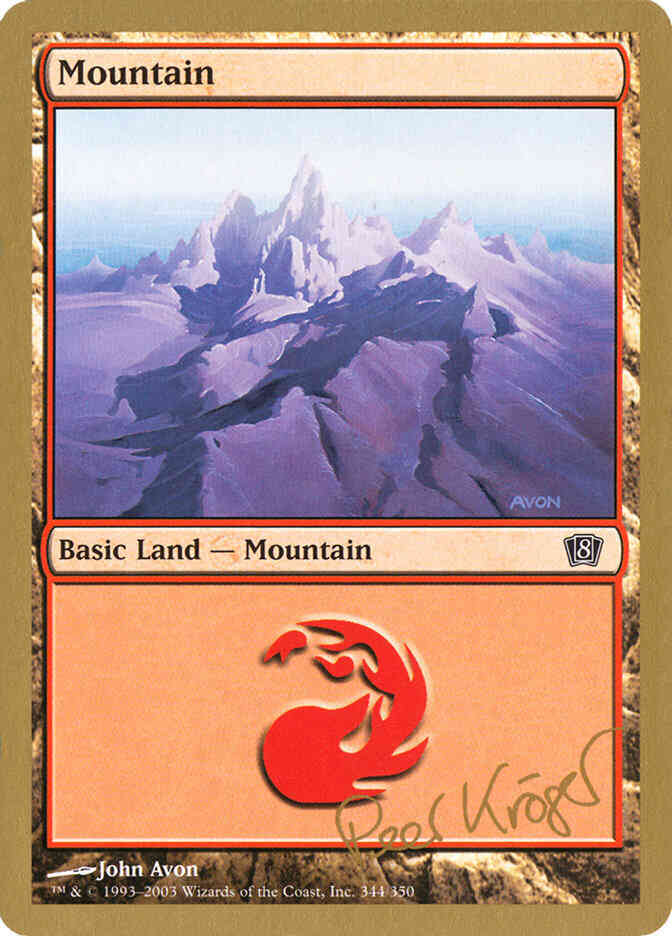 Mountain [pk344] [Peer Kroger] [344] [World Championship Decks 2003] [Non-Foil]