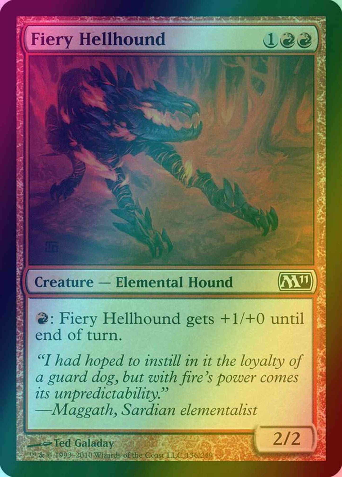 Fiery Hellhound [136] [Magic 2011] [Foil]