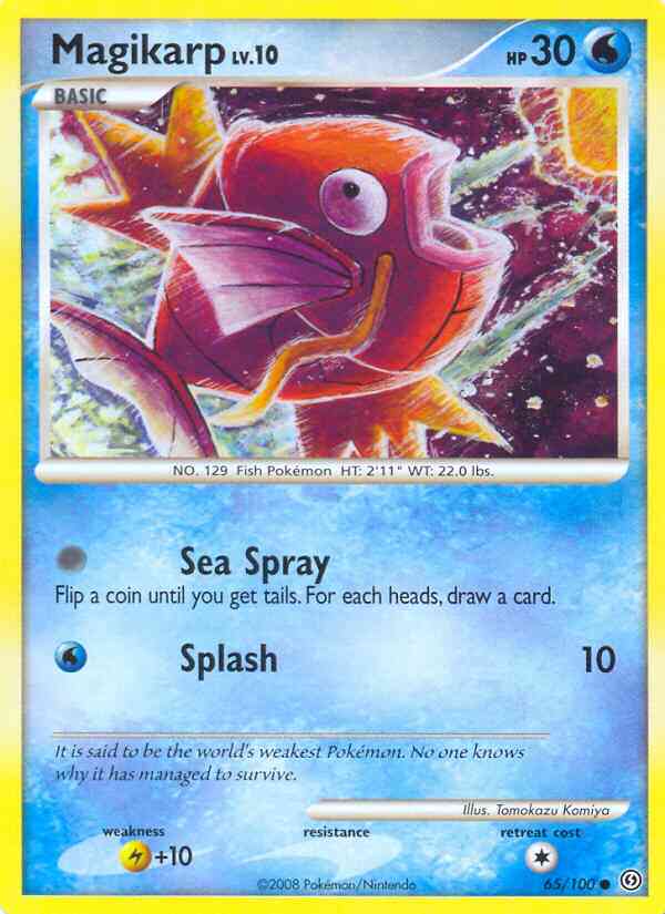 Magikarp - 65/100 - Common [dp7-65] [Reverse Holo]