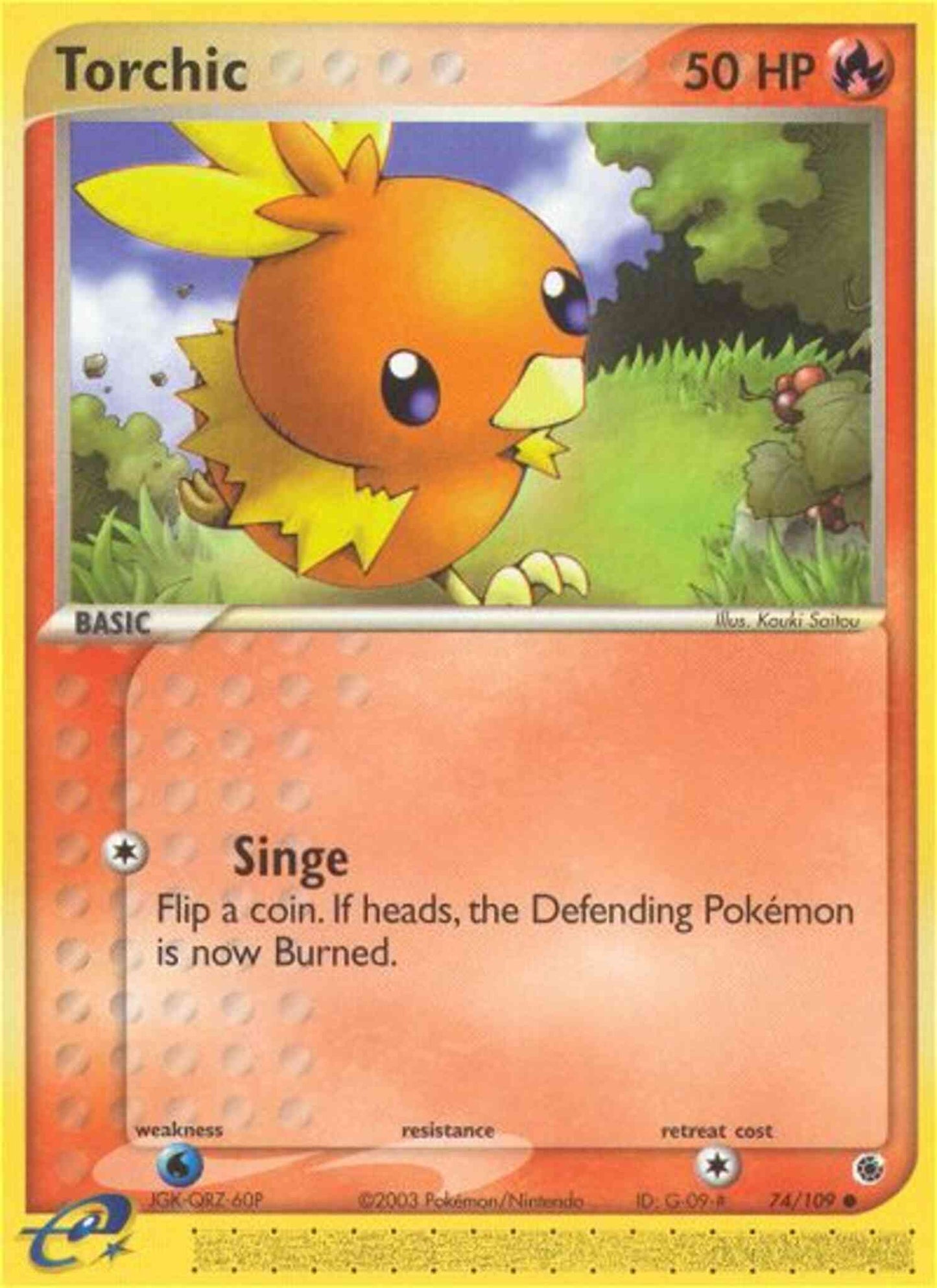 Torchic - 74/109 - Common [ex1-74] [Reverse Holo]