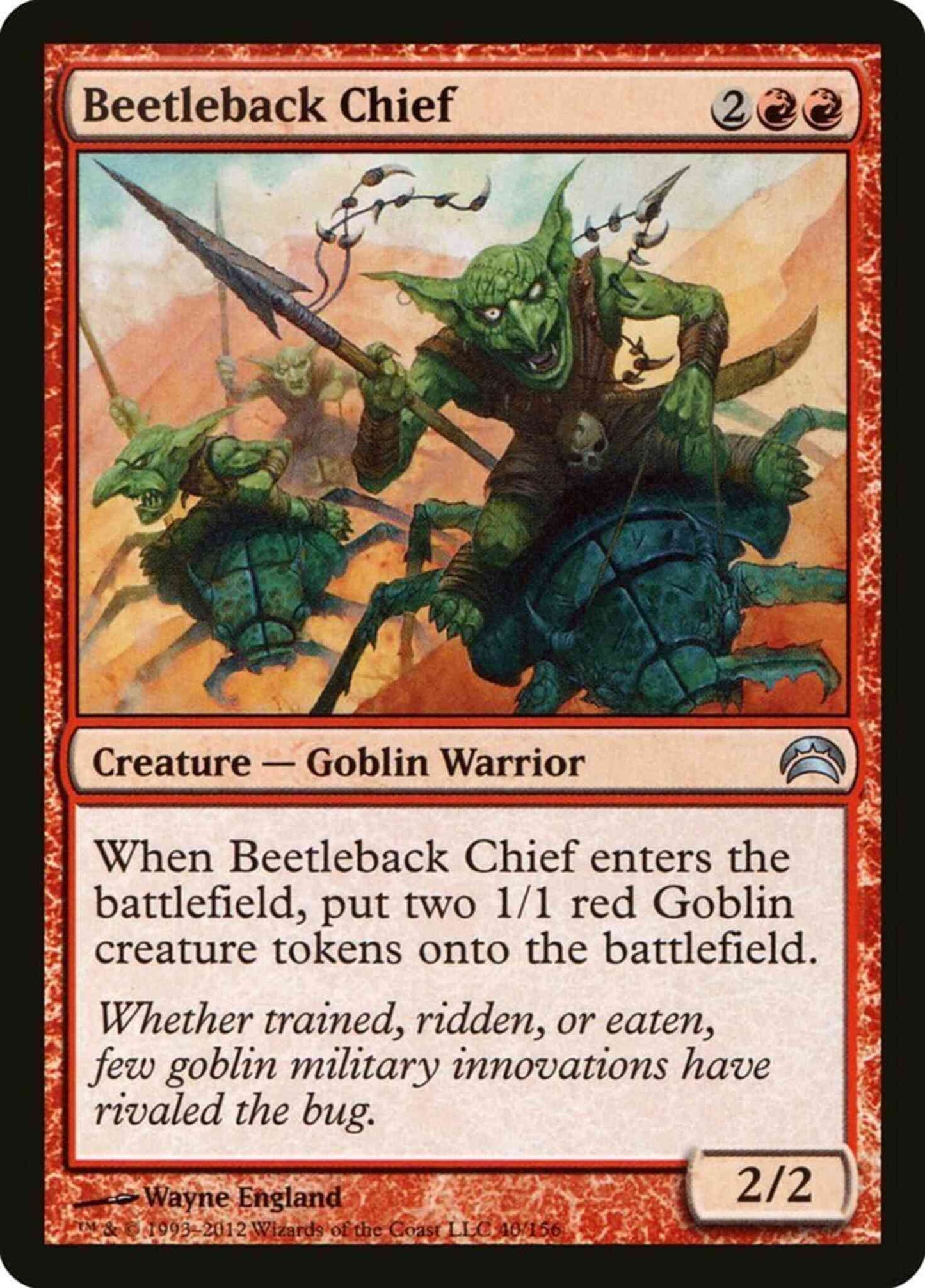 Beetleback Chief [40] [Planechase 2012] [Non-Foil]