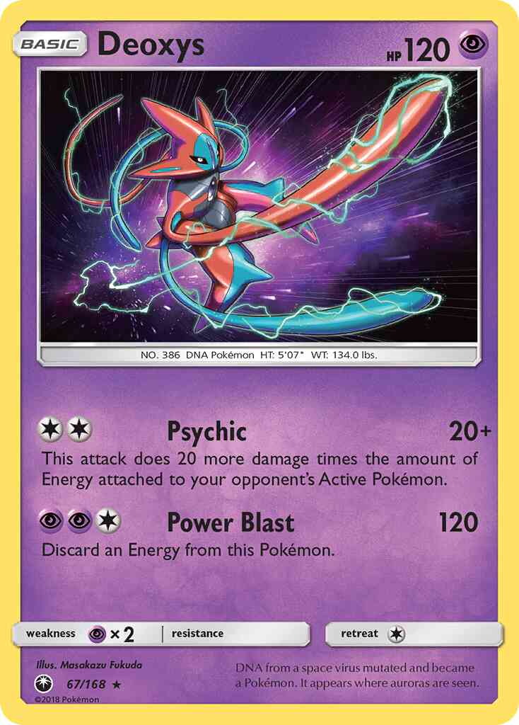 Deoxys - 67/168 - Rare Holo [sm7-67] [Reverse Holo]