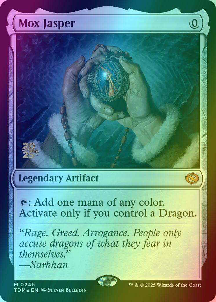 Mox Jasper [246s] [Prerelease] [Tarkir: Dragonstorm: Promos] [Foil]