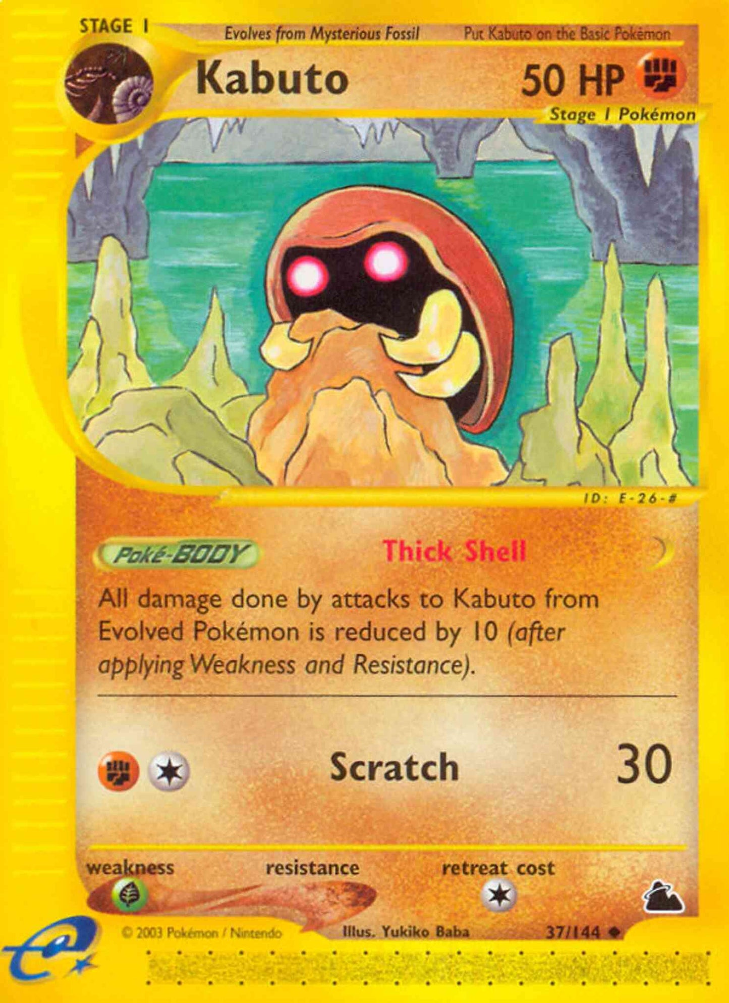 Kabuto - 37/144 - Uncommon [ecard3-37] [Non-Holo]