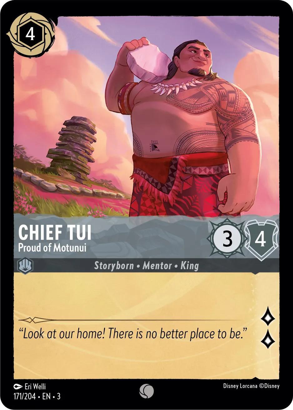 Chief Tui - Proud of Motunui - 171/204 [Into the Inklands] [Non-Foil]
