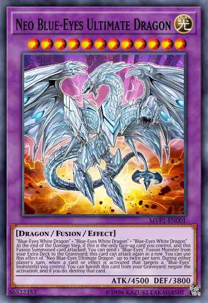 Neo Blue-Eyes Ultimate Dragon - MVP1-EN001 - Ultra Rare - 1st Edition