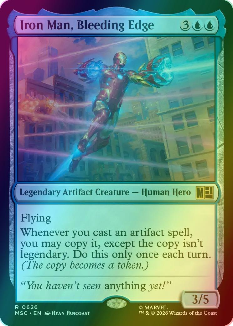 Iron Man, Bleeding Edge [626] [Jumpstart] [Marvel Super Heroes: Commander] [Foil]
