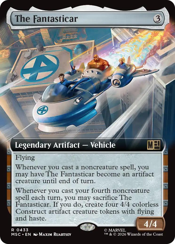 The Fantasticar [433] [Extended Art] [Marvel Super Heroes: Commander] [Non-Foil]