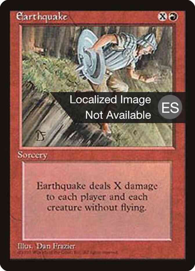 Earthquake - Portuguese [189] [Fourth Edition Black Border: Portuguese] [Non-Foil]