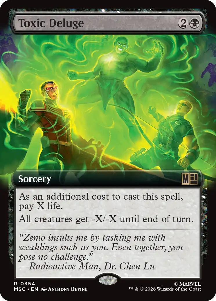 Toxic Deluge [354] [Extended Art] [Marvel Super Heroes: Commander] [Non-Foil]