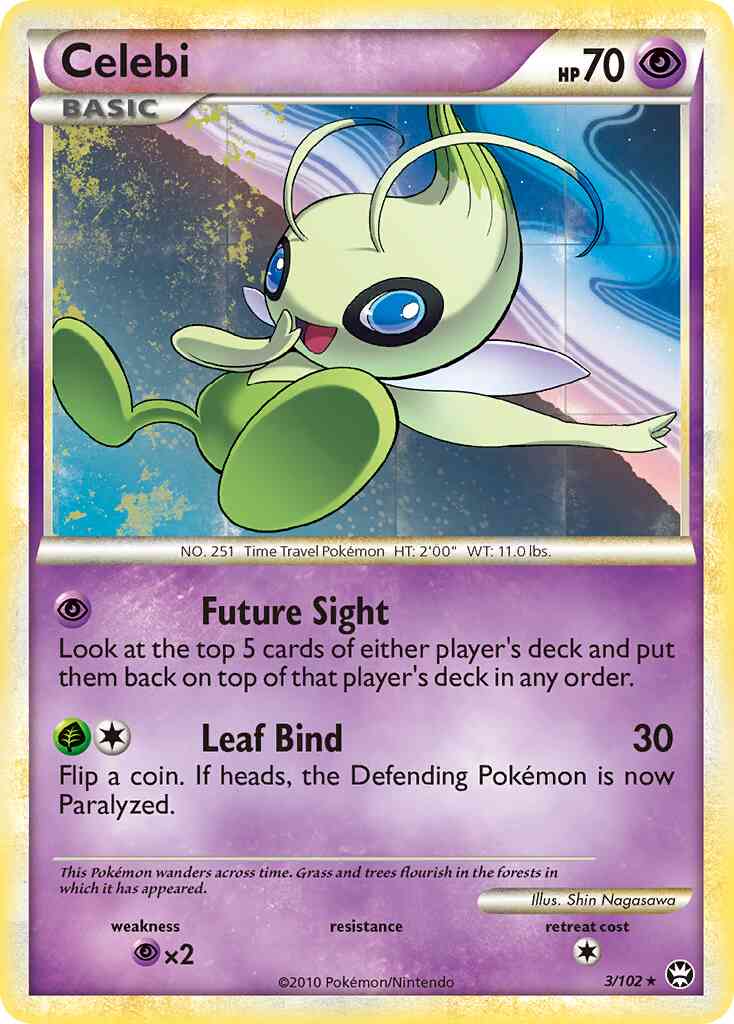 Celebi - 3/102 - Rare Holo [hgss4-3] [Holo]