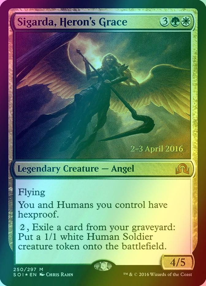 Sigarda, Heron's Grace [250s] [Shadows over Innistrad Promos] [Foil]