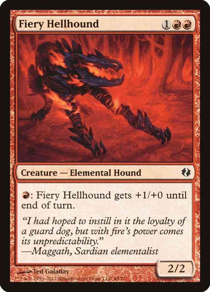 Fiery Hellhound [49] [Duel Decks Venser vs Koth] [Non-Foil]