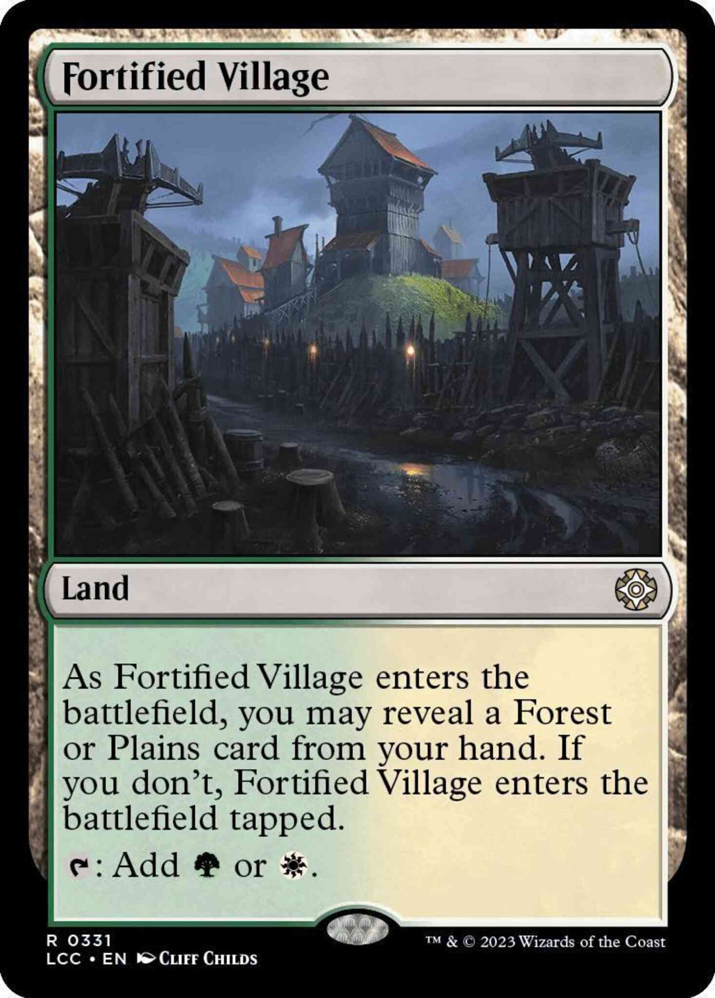 Fortified Village [331] [The Lost Caverns of Ixalan: Commander] [Non-Foil]