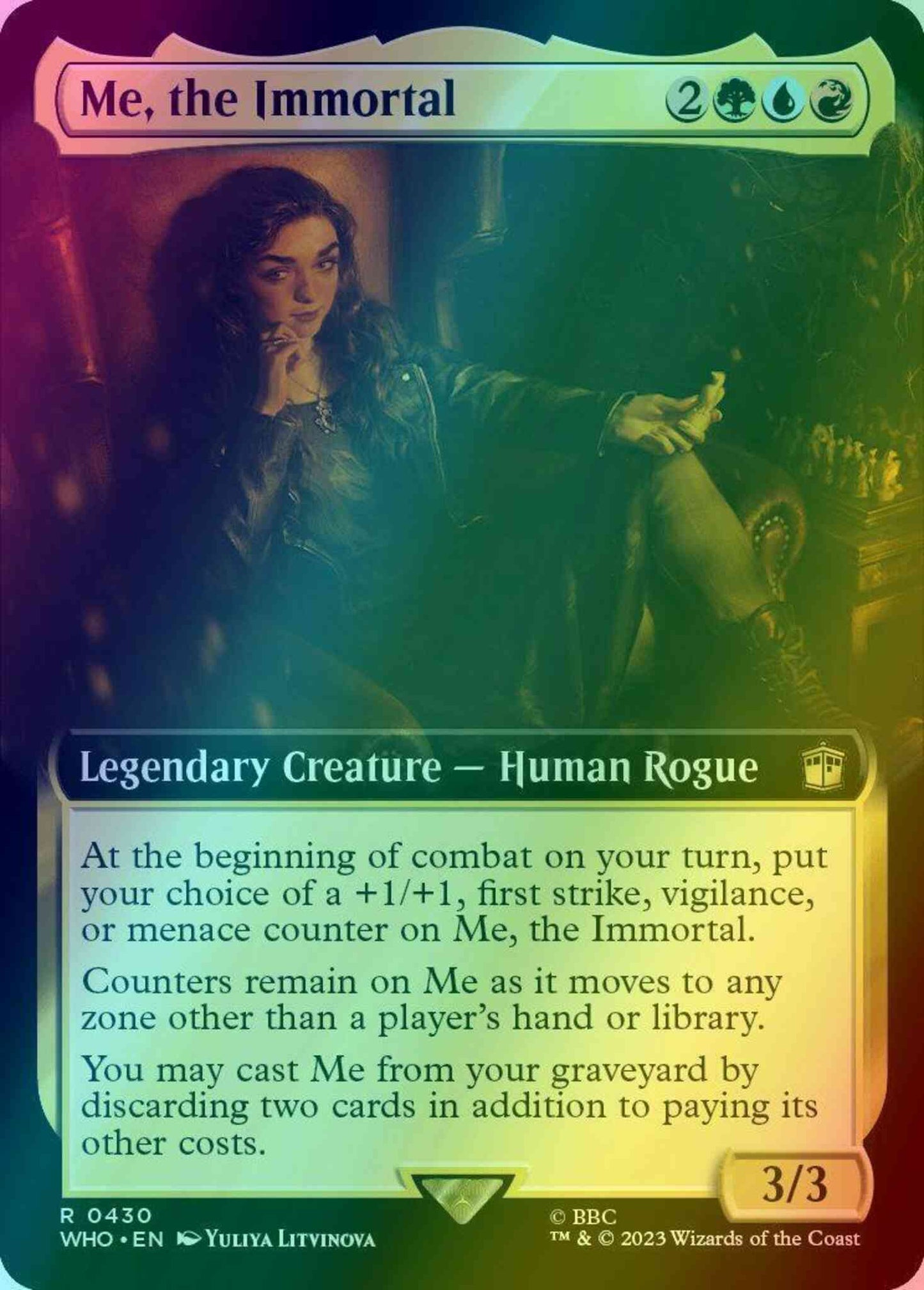 Me, the Immortal [430] [Extended Art] [Universes Beyond: Doctor Who] [Foil]