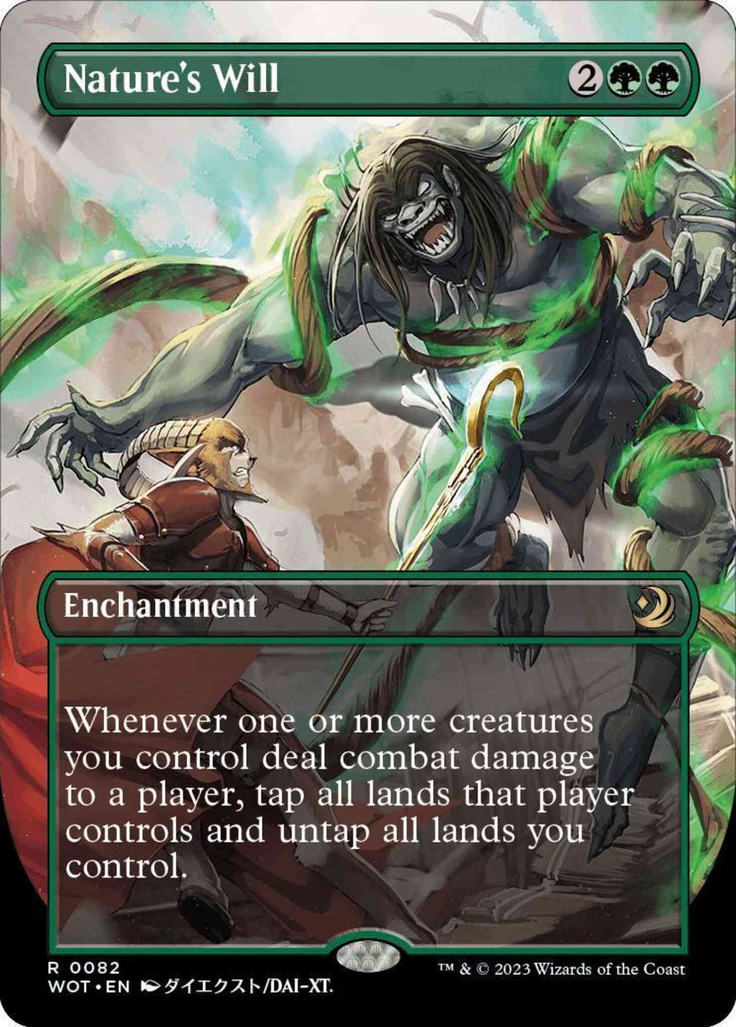 Nature's Will [82] [Borderless] [Anime] [Wilds of Eldraine: Enchanting Tales] [Non-Foil]