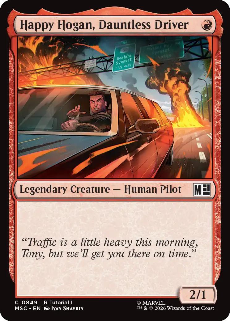 Happy Hogan, Dauntless Driver [849] [Beginner Box] [Marvel Super Heroes: Commander] [Non-Foil]